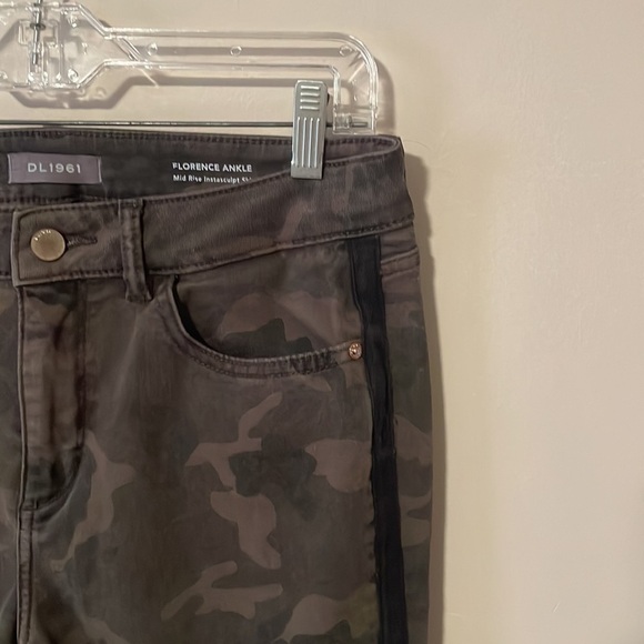 DL1961 Florence Ankle Skinny Jeans Mid Rise Instasculpt Camo Fort Green Size 29 - Picture 4 of 15